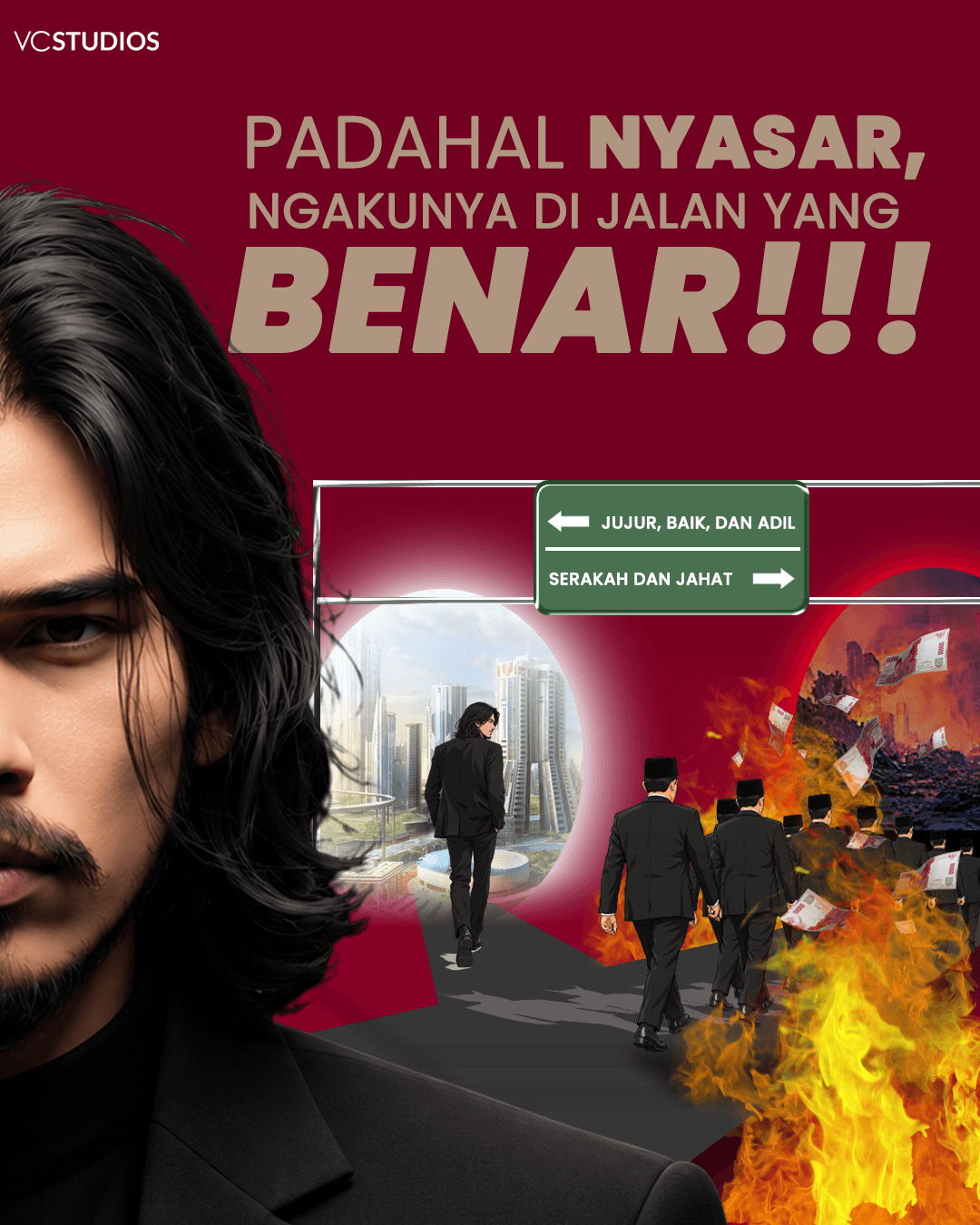 PADAHAL NYASAR, NGAKUNYA DI JALAN YANG BENAR!